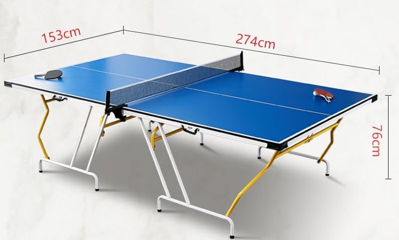 RUP Foldable Table Tennis (TT) | Full Size Table with 2 Minute Quick Easy Setup| Ideal for Both Home&Club - (1 Table Top