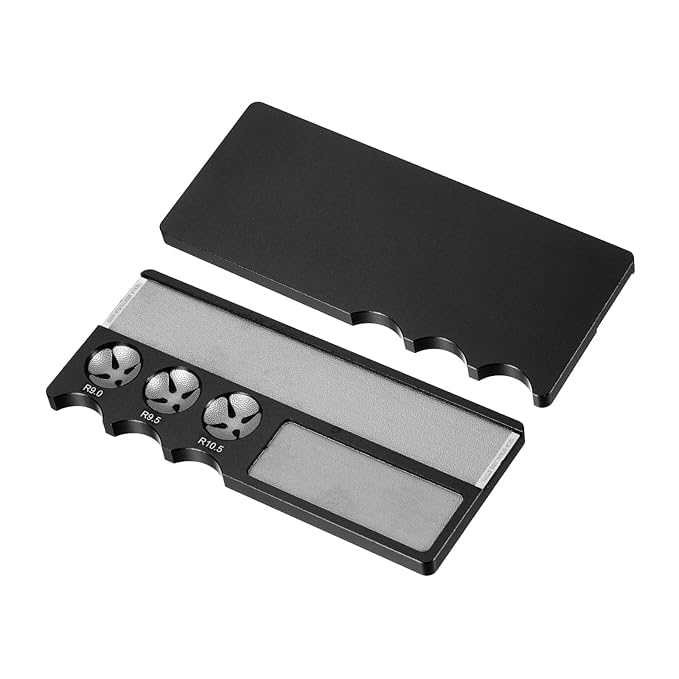 RUP Billiard Pool Cue Tip Shaper, 4-in-1 Aluminium Repair Tool with Burnisher, Black