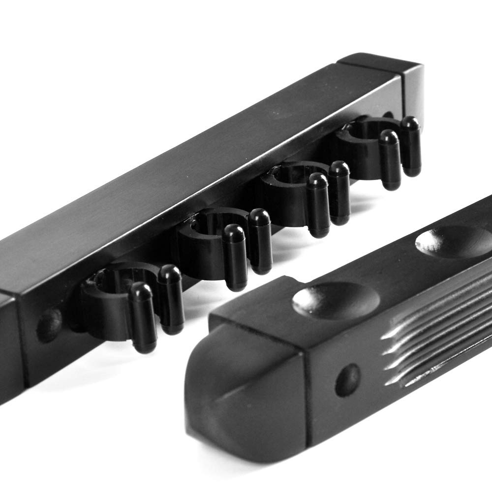 RUP Pack of Pool Stick Holders, Wall Mounted Billiard Cue Holder, Wooden Pool Cue Holders with 4 Cues, Billiard Cue Racks Set