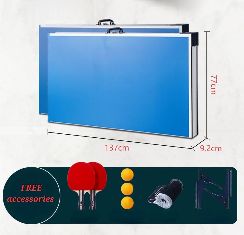 RUP Foldable Table Tennis (TT) | Full Size Table with 2 Minute Quick Easy Setup| Ideal for Both Home&Club - (1 Table Top
