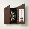 RUP Solid Wood Cabinet with 18-inch African Sisal Dartboard & 6 Darts – product view
