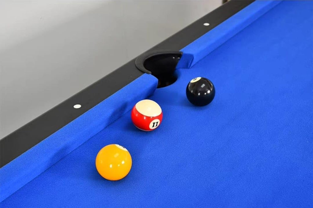RUP 8ft 3 in 1 Folding Pool/Billards, Table Tennis Multi Game Table (All Set of accesories Included)