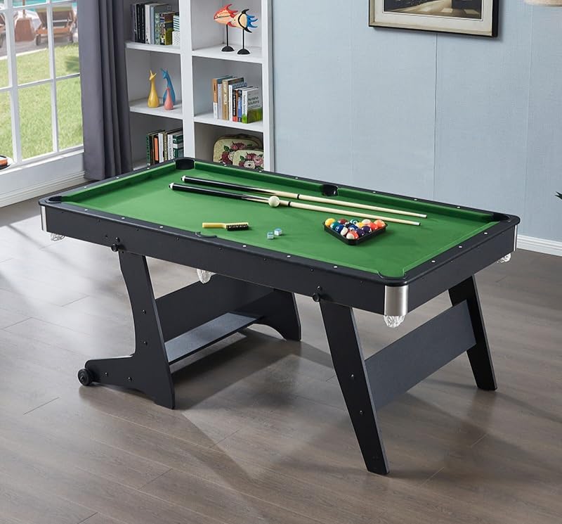 RUP Pro 6ft 3-in-1 Multi Game Table | Pool Table, Table Tennis & Dining/Conference Table | Solid Plywood Construction