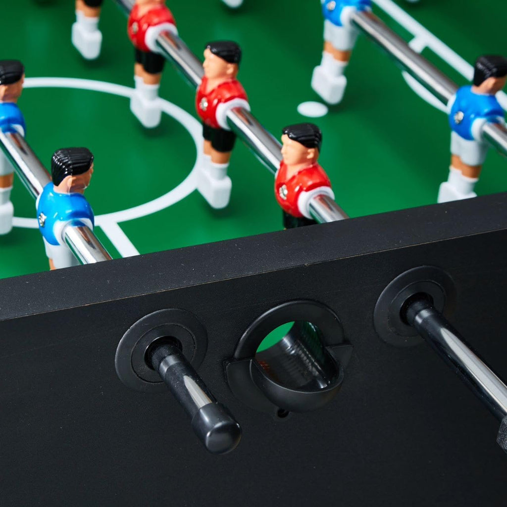 RUP 55inch Foosball Table for Kids and Adults | Soccer Game Table with Cup Holder, Leg Levelers, and Realistic Game Scene