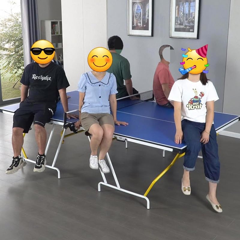 RUP Foldable Table Tennis (TT) | Full Size Table with 2 Minute Quick Easy Setup| Ideal for Both Home&Club - (1 Table Top