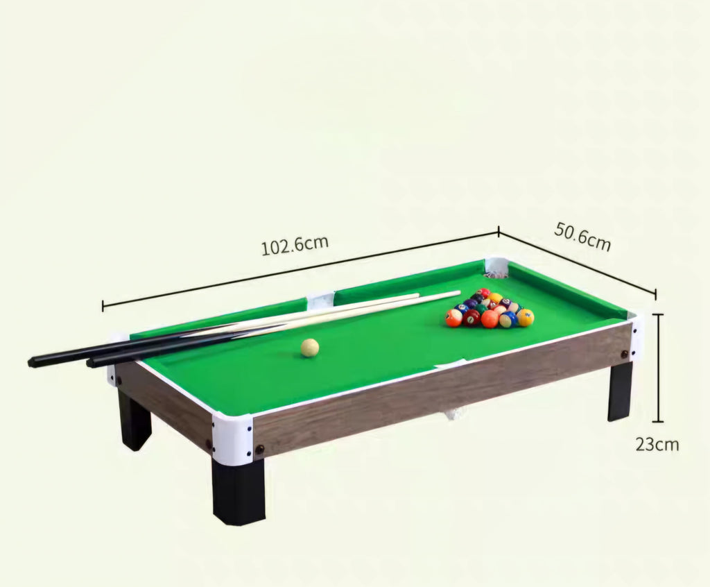 RUP Kids Pool Table, 40inch Educational Pool Game Set with Cues and Ball Set (Green)