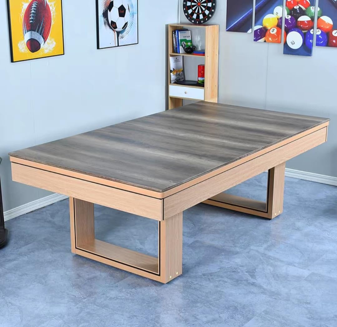 RUP 8Ft 3 In 1 Multi Game Table, Pool/Tt/Dining Top (Grey Playfield),2