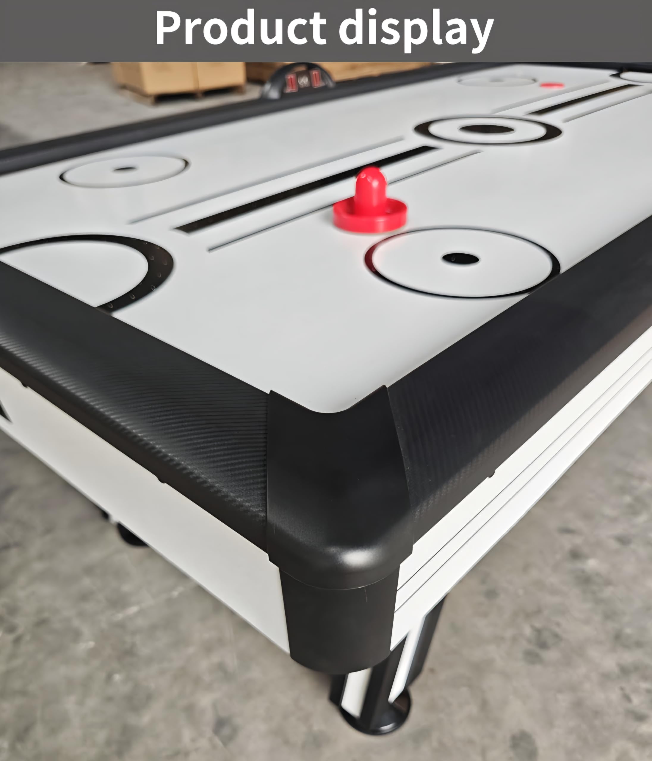 RUP 7ft Air Hockey Table | Electric Air Powered Blower | Digital LED Scoreboard | Professional Indoor Arcade Game | MDF
