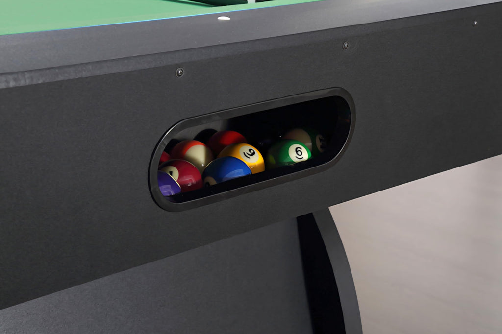 RUP RUP 8ft*4ft American Pool/Billiards Table with Auto Ball Return System, Accessories Included