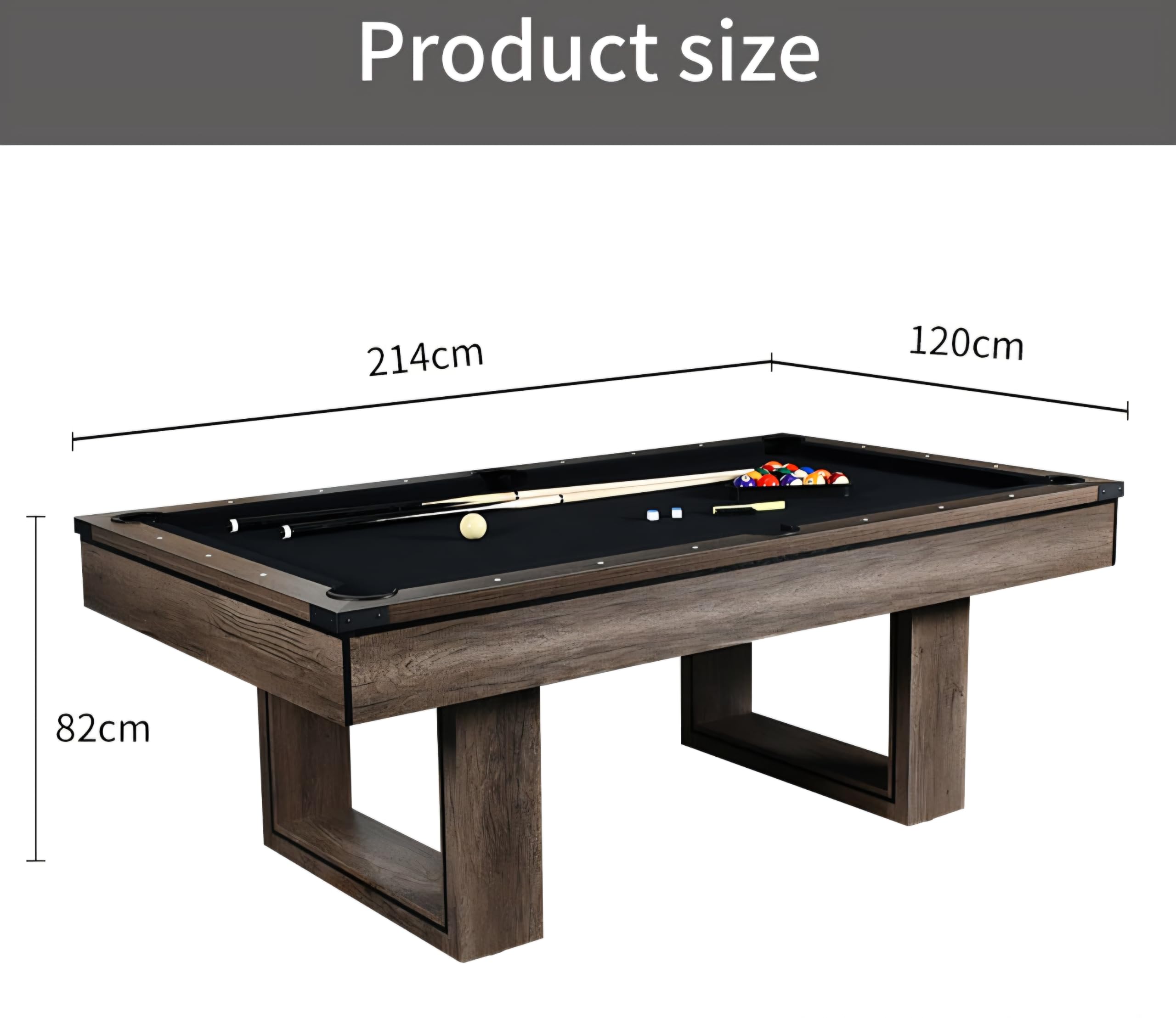 RUP 7ft 3-in-1 Multi Game Table | Pool Table + Table Tennis + Dining/Conference Table | Premium MDF Construction | Complete