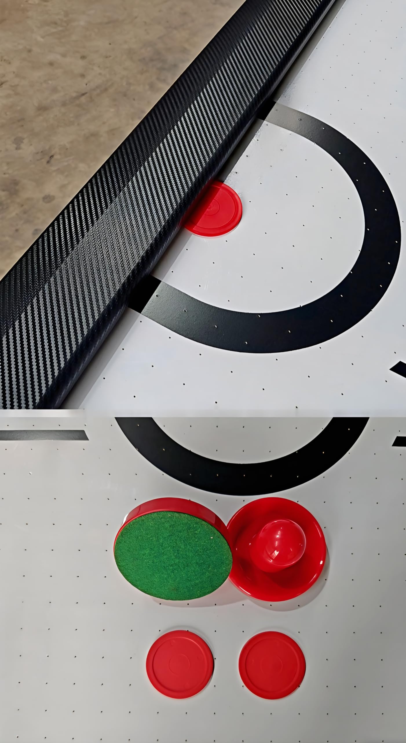 RUP 7ft Air Hockey Table | Electric Air Powered Blower | Digital LED Scoreboard | Professional Indoor Arcade Game | MDF