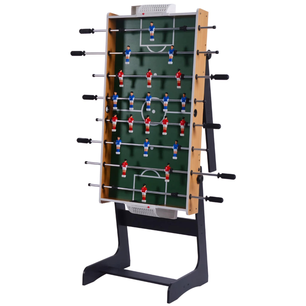 RUP 4ft Foosball Table Game Soccer for Adults, Family & Kids, Vertical Folding & Space Saving Design