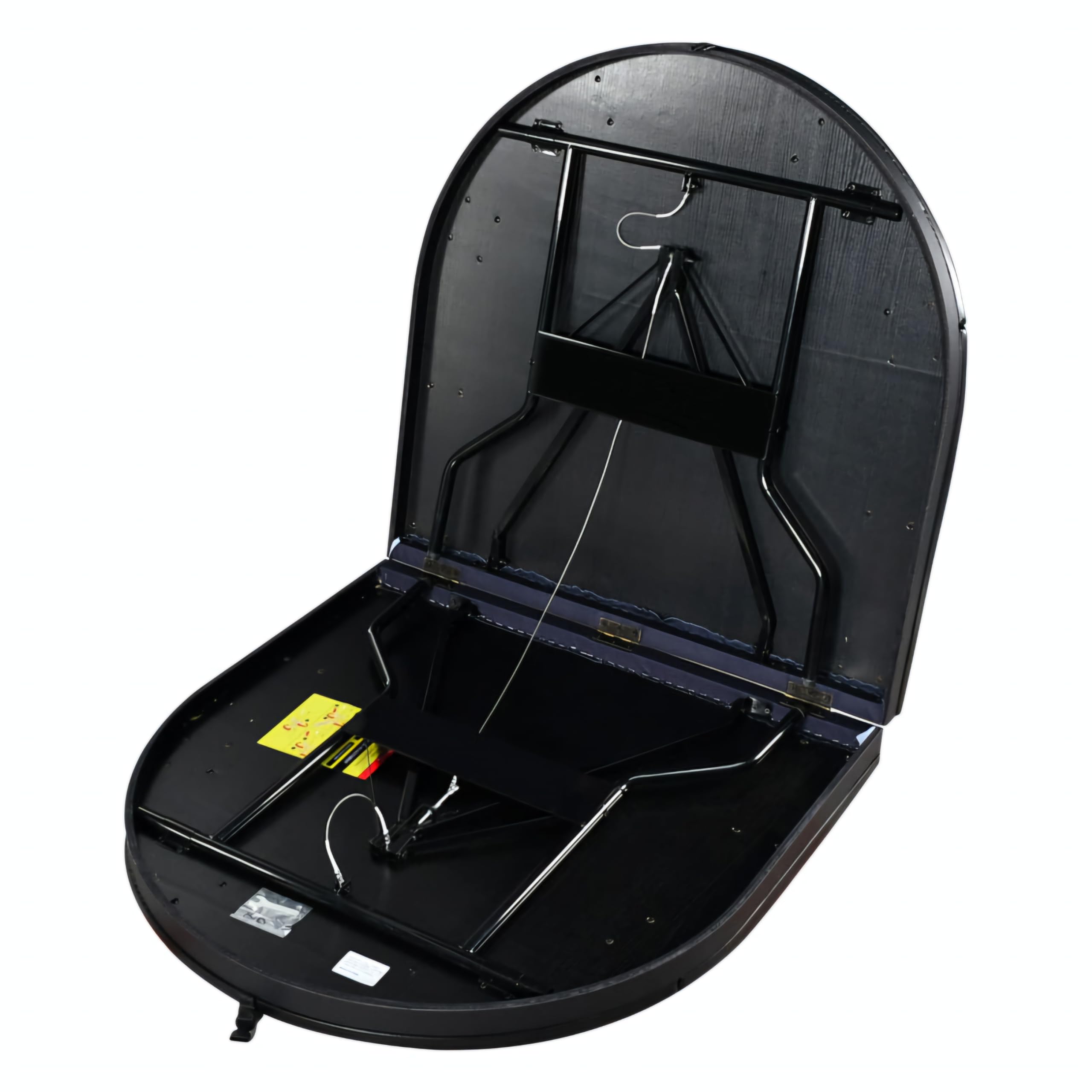 RUP 8 Player Poker Table for Home – Foldable Casino Table with Cushioned Armrest, Cup Holders, Metal Legs, Casino Felt
