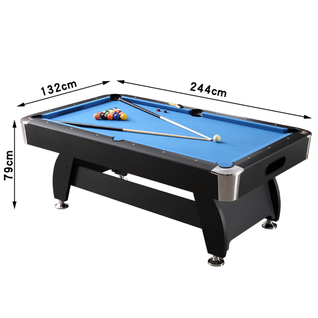 RUP RUP 8ft*4ft American Pool/Billiards Table with Auto Ball Return System, Accessories Included