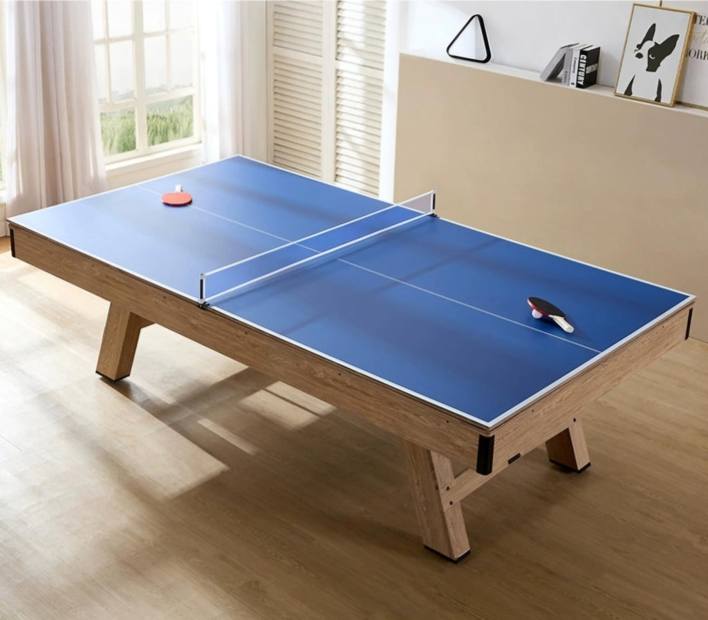 RUP 8ft 3-in-1 Multi Game Table – Pool Table with Table Tennis & Table Top | Ideal for Home, Office & Game Room (All