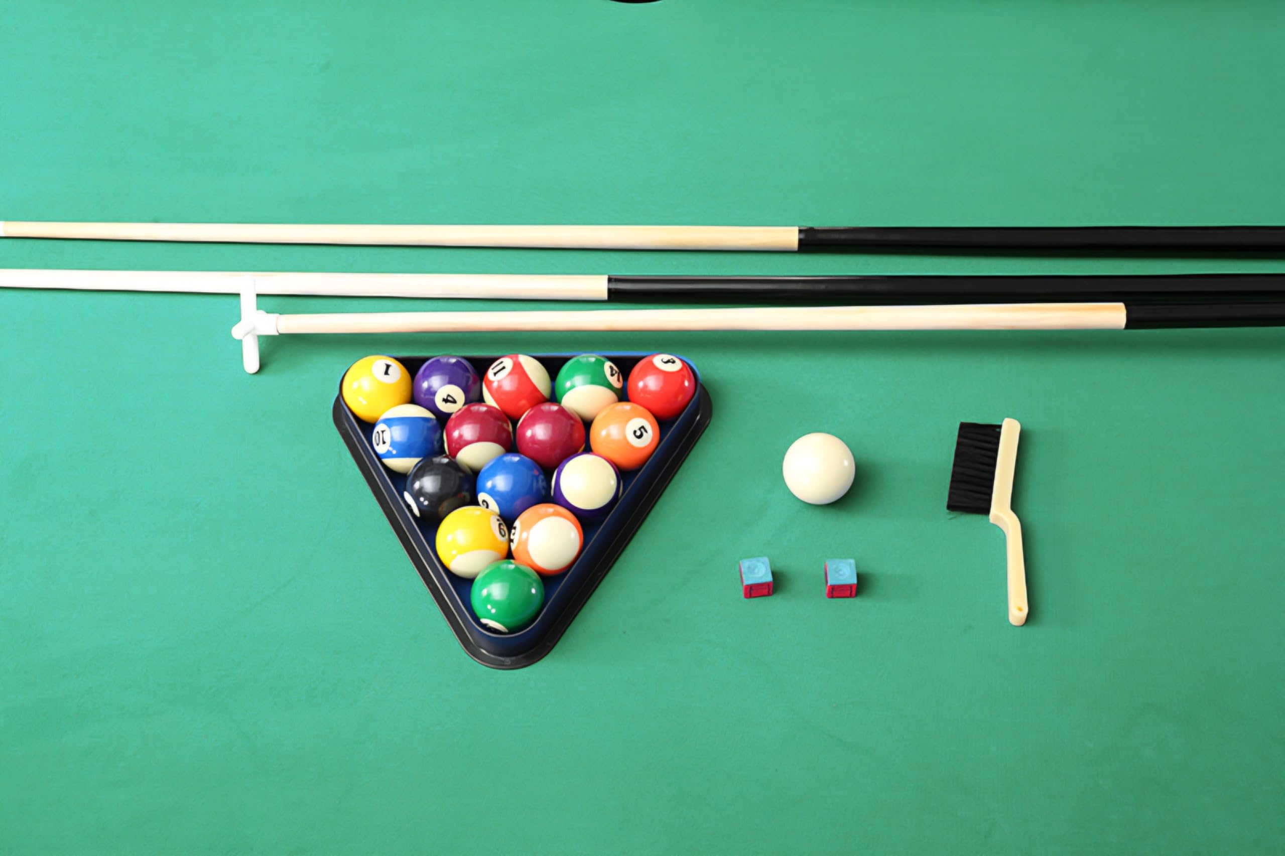 RUP RUP 8ft*4ft American Pool/Billiards Table with Auto Ball Return System, Accessories Included