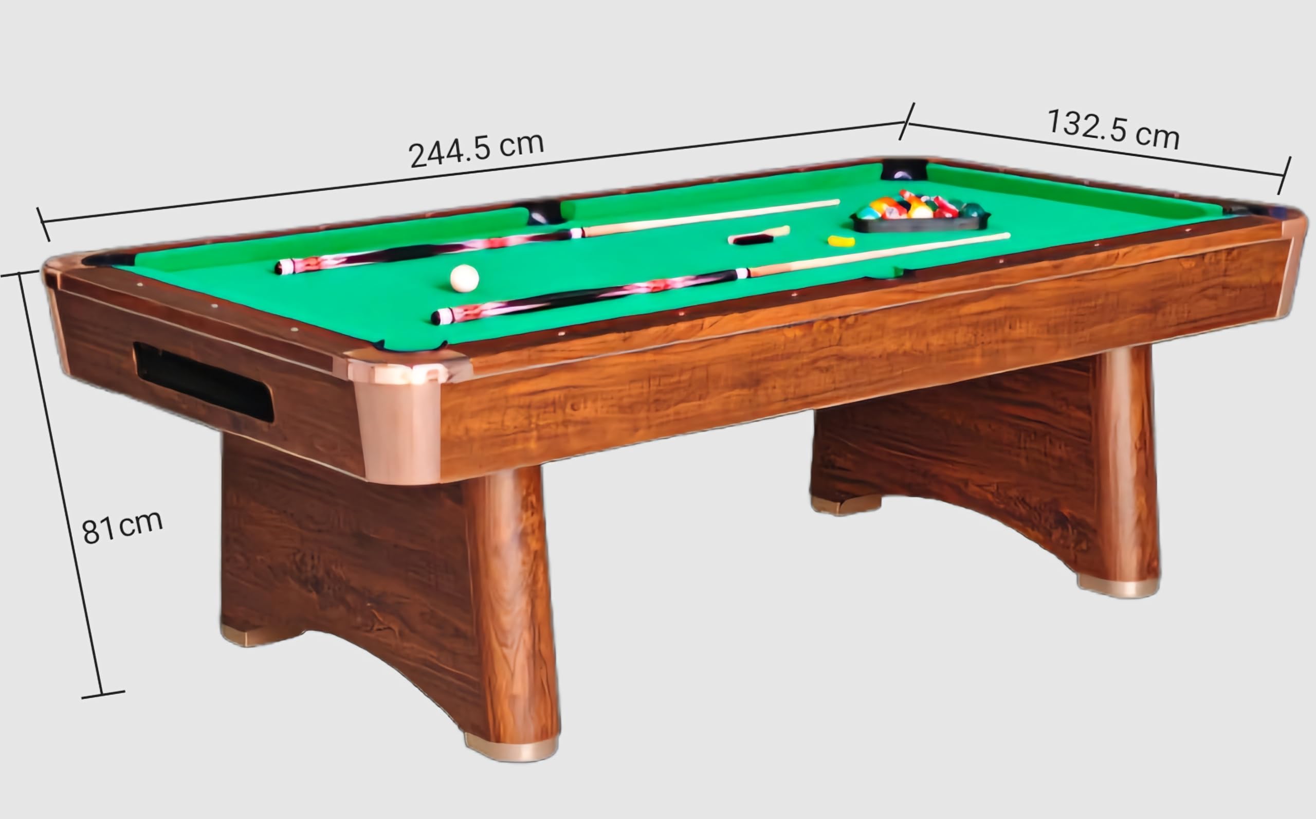 RUP 8ft American Pool Table | Auto Ball Return System | Premium Billiards Cloth | Heavy Duty 147 kg MDF Frame | Smooth Metal