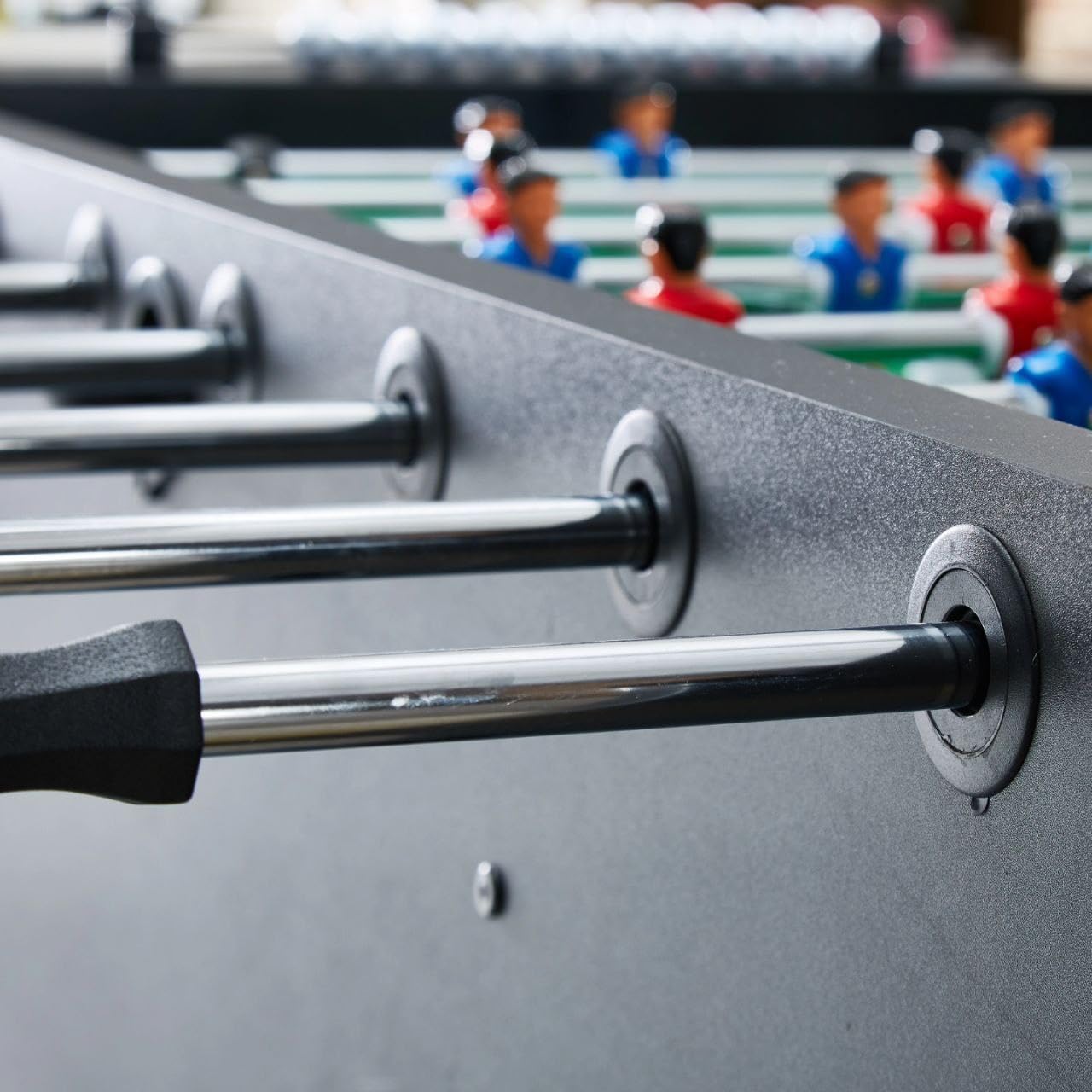 RUP 55inch Foosball Table for Kids and Adults | Soccer Game Table with Cup Holder, Leg Levelers, and Realistic Game Scene