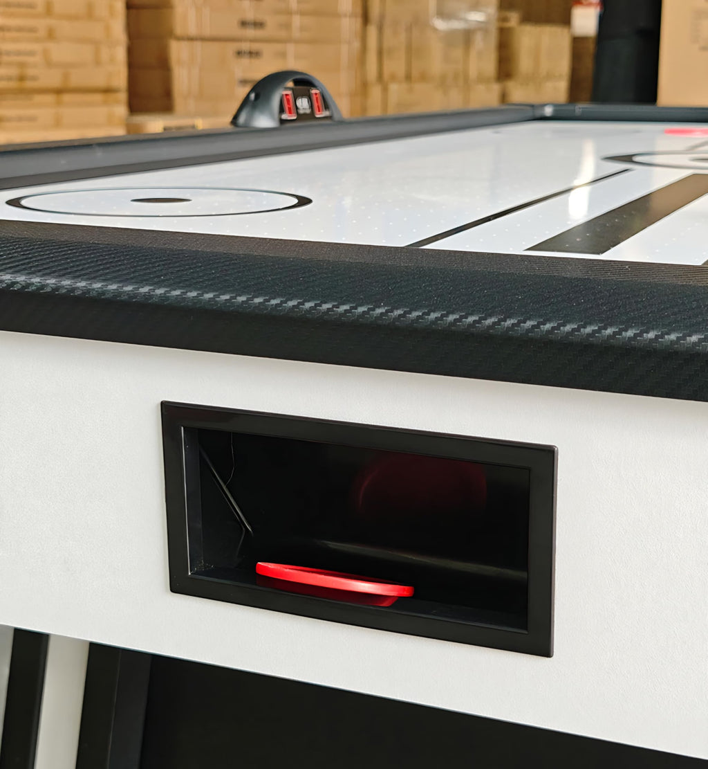 RUP 7ft Air Hockey Table | Electric Air Powered Blower | Digital LED Scoreboard | Professional Indoor Arcade Game | MDF