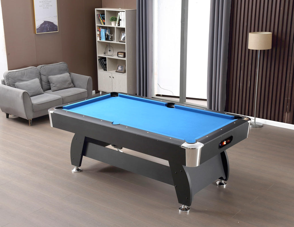 RUP RUP 8ft*4ft American Pool/Billiards Table with Auto Ball Return System, Accessories Included