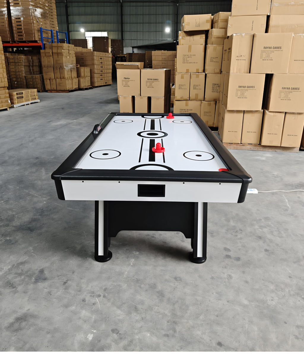 RUP 7ft Air Hockey Table | Electric Air Powered Blower | Digital LED Scoreboard | Professional Indoor Arcade Game | MDF