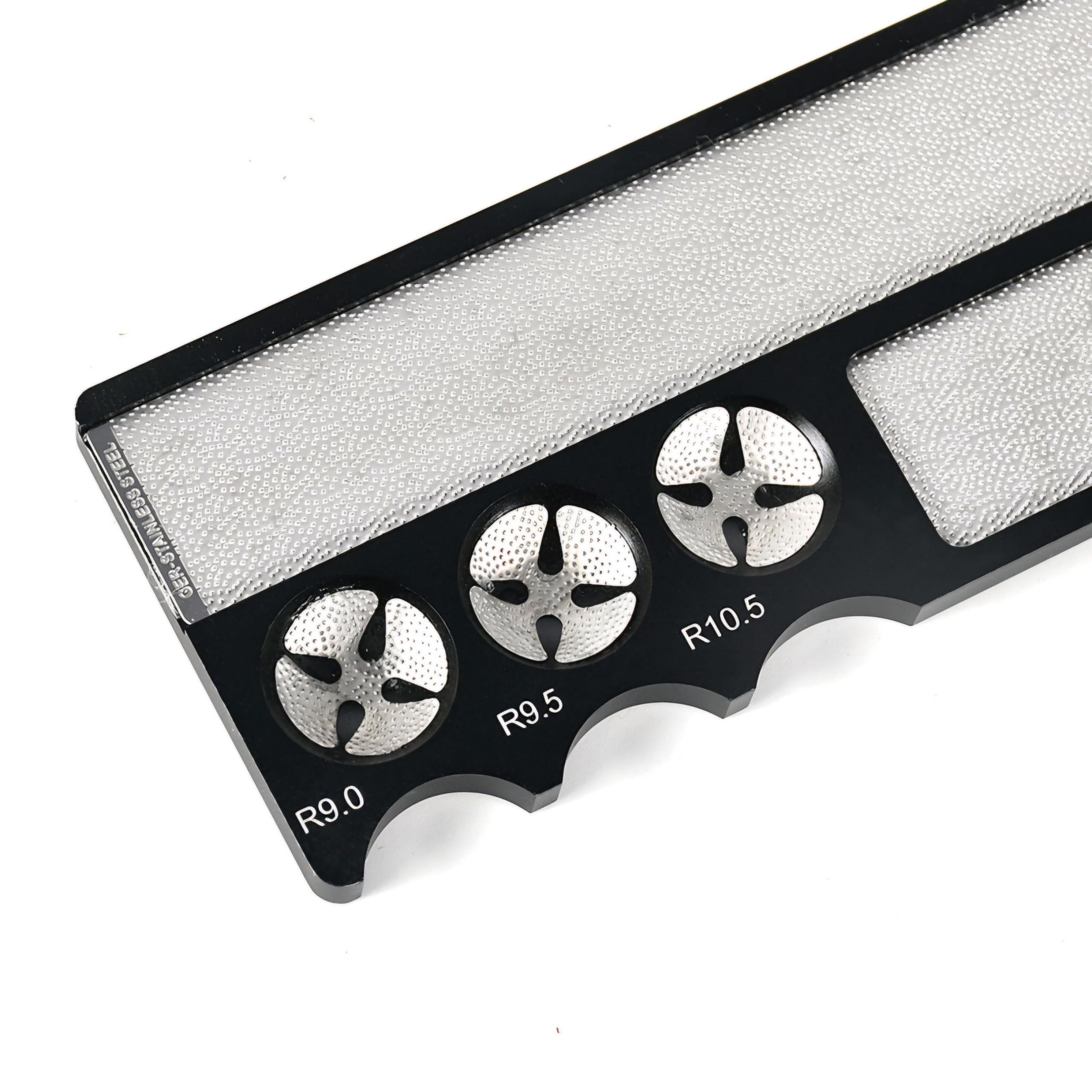 RUP Billiard Pool Cue Tip Shaper, 4-in-1 Aluminium Repair Tool with Burnisher, Black