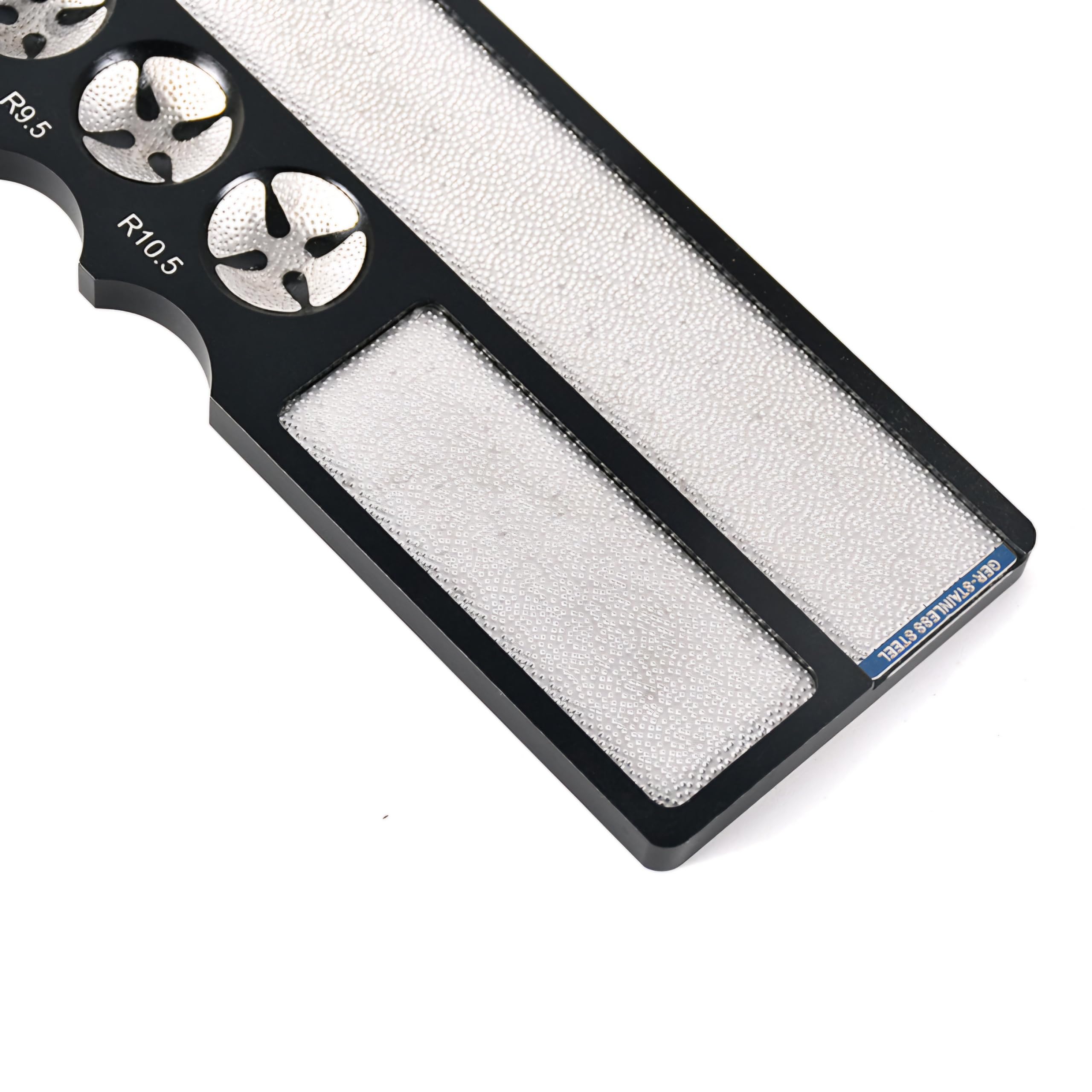 RUP Billiard Pool Cue Tip Shaper, 4-in-1 Aluminium Repair Tool with Burnisher, Black