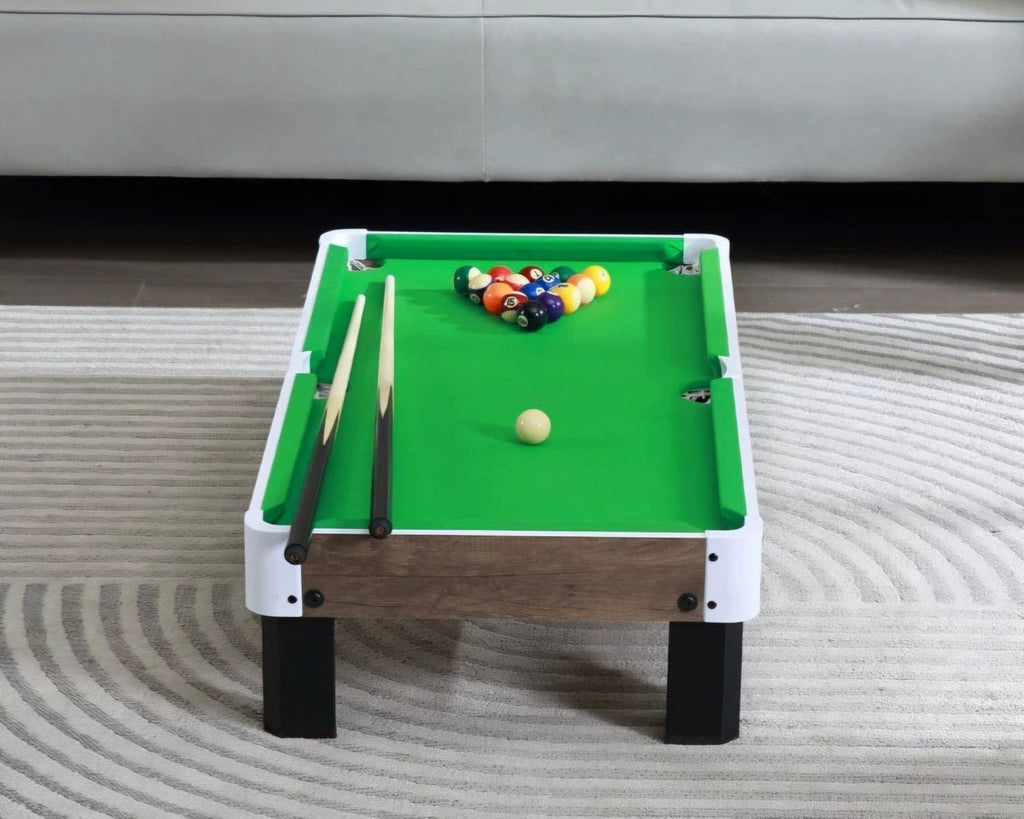 RUP Kids Pool Table, 40inch Educational Pool Game Set with Cues and Ball Set (Green)