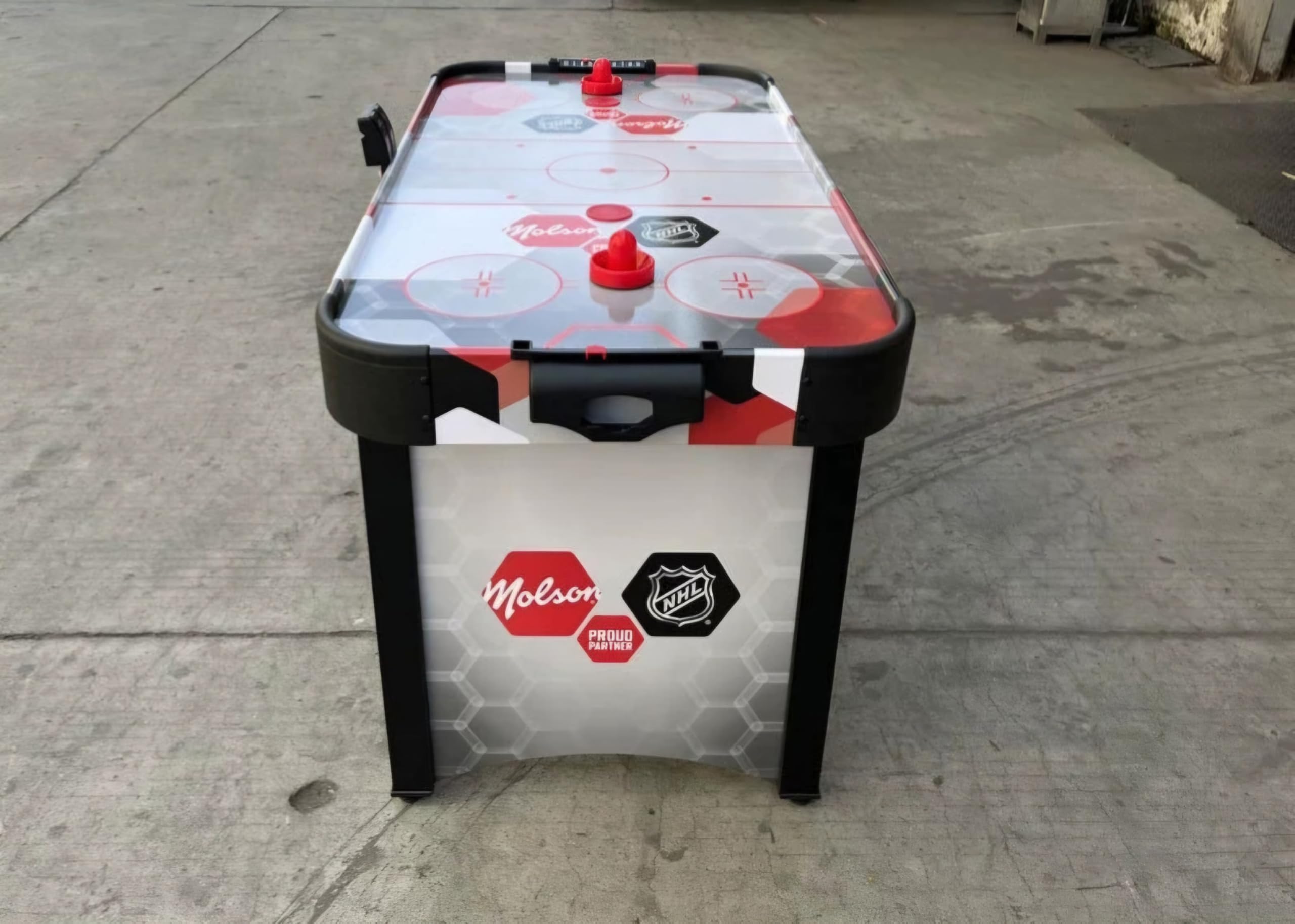 RUP Air Hockey Table, 4ft Electric Powered, Digital Scoreboard, 2 Players Game Set with Pucks and Pushers