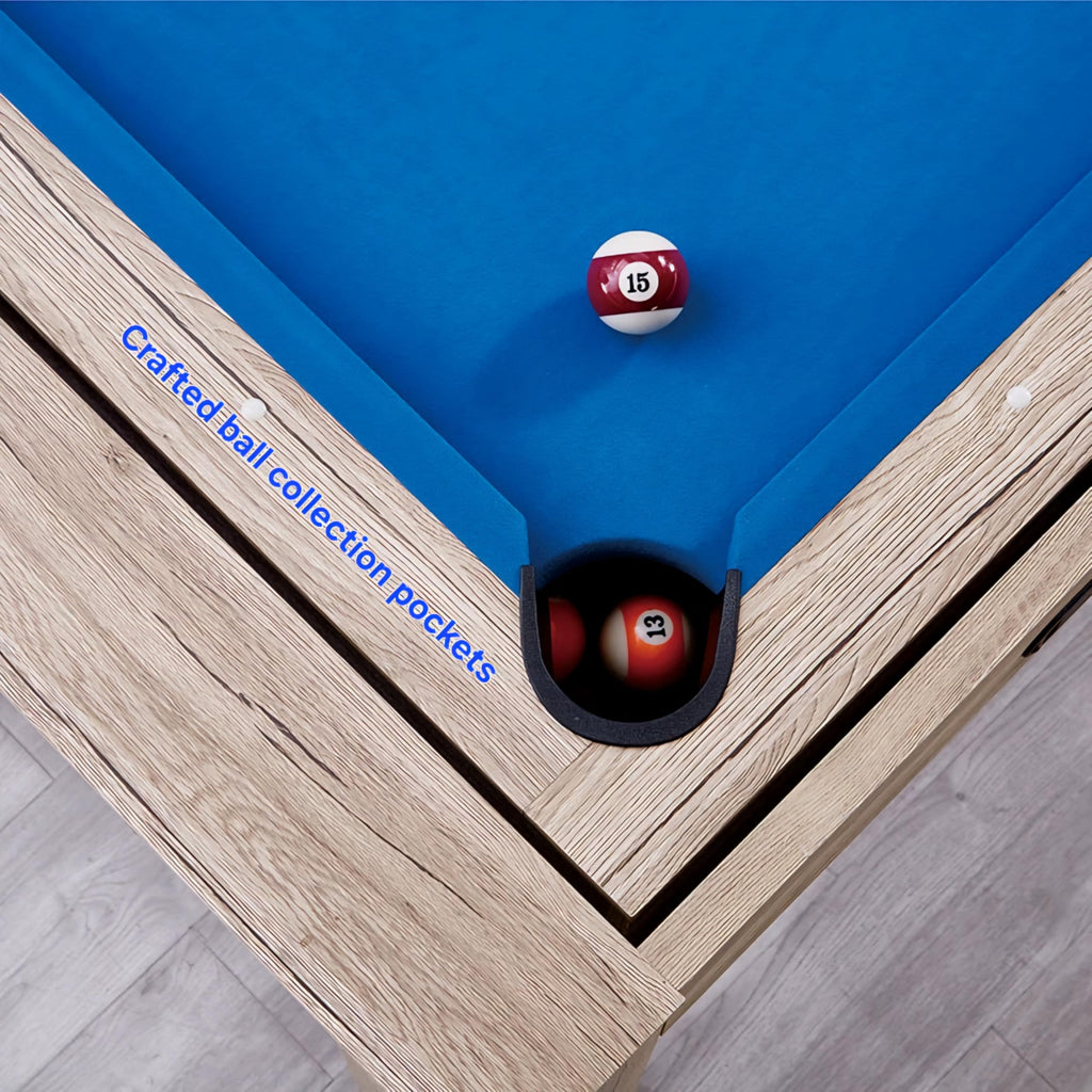 RUP 4-in-1 Multi-Game Table, Pool/Billiards, Table Tennis, Air Hockey with Electric Blower, Conference Table Top, Complete